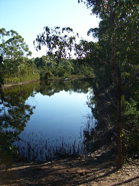 The dam from the top gate